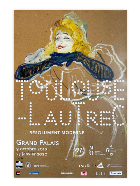 Original Toulouse Lautrec Poster 2020, Grand Palais - Paris