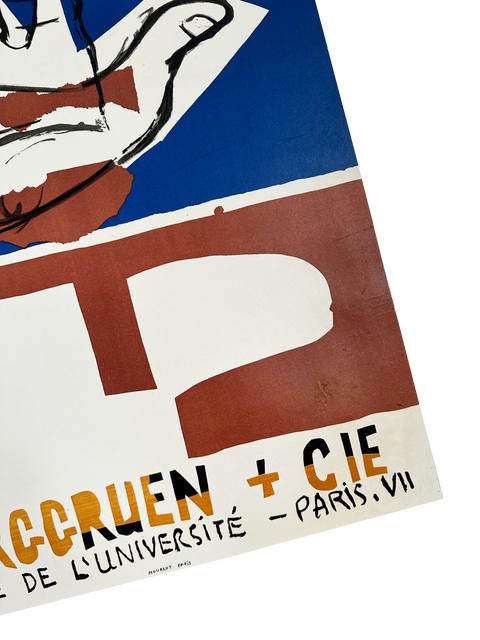 Original Le Corbusier Poster "Le Poème de l'angle droit", 1955 - Mourlot