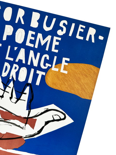 Original Le Corbusier Poster "Le Poème de l'angle droit", 1955 - Mourlot