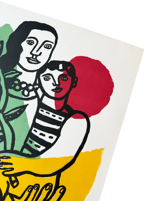 Original Fernand Leger Poster Art Et Solidarite 1957 - Mourlot