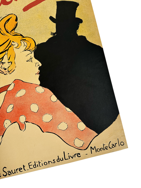 Affiche originale de Toulouse Lautrec "Pour promouvoir la première édition André Sauret", 1950