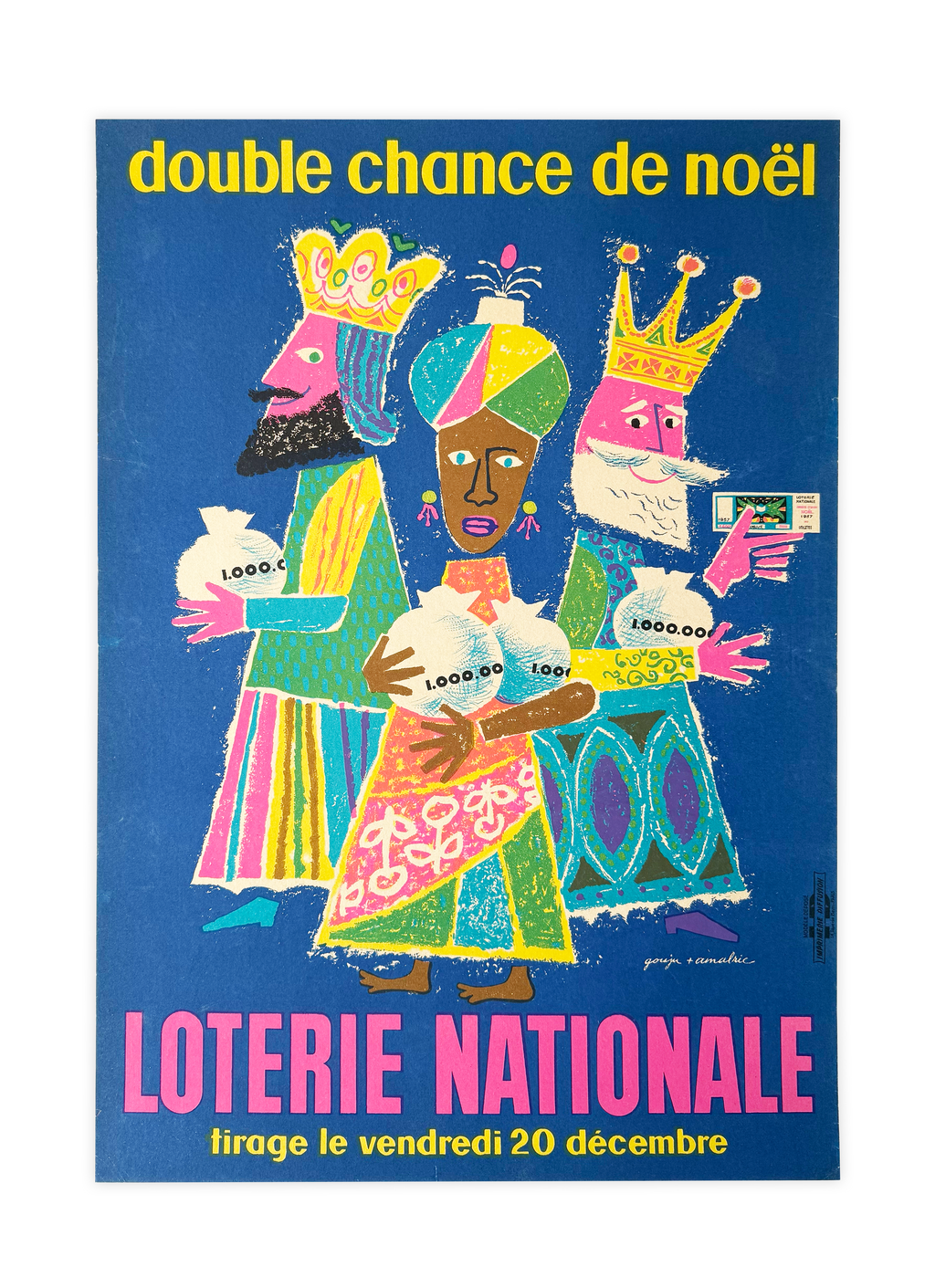 Original Lithography Poster Loterie Nationale 
