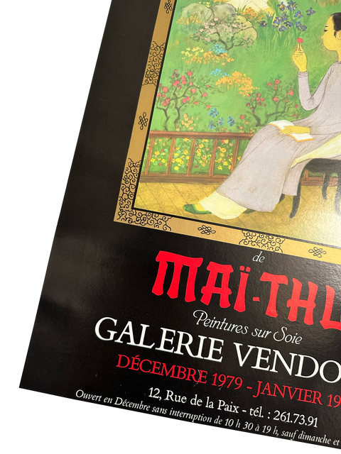 Affiche originale Maï-Thu Galerie Vendome - 1980