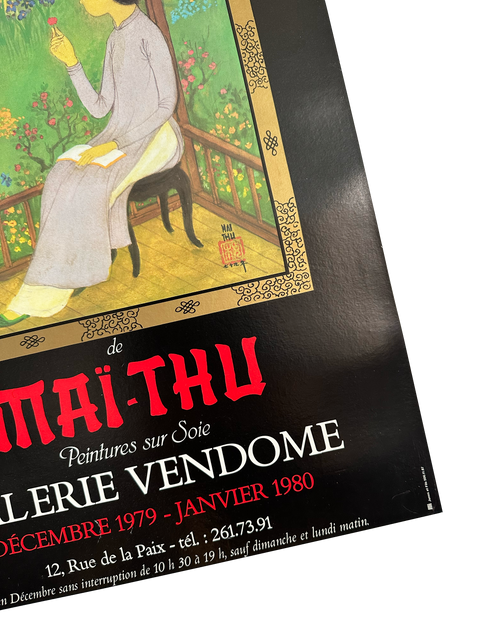 Affiche originale Maï-Thu Galerie Vendome - 1980