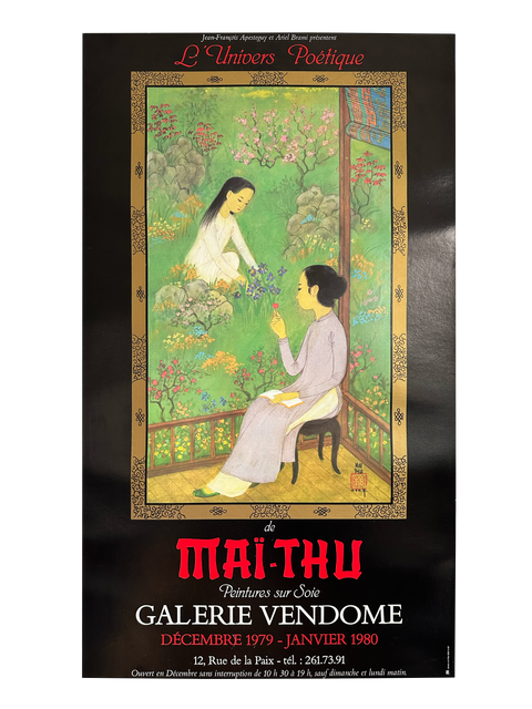 Affiche originale Maï-Thu Galerie Vendome - 1980