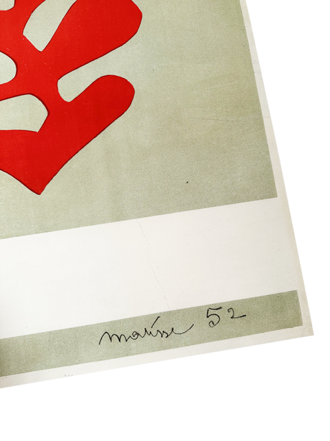 Affiche lithographique originale Henri Matisse Papiers découpés Berggruen&Cie, 1953 - Mourlot