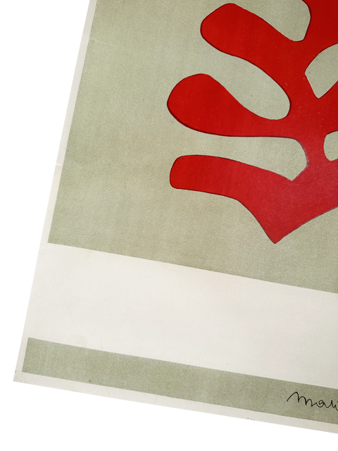 Affiche lithographique originale Henri Matisse Papiers découpés Berggruen&Cie, 1953 - Mourlot