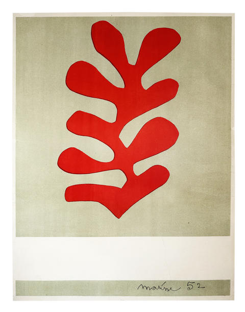 Original Henri Matisse Lithograph Poster Papiers découpés Berggruen&Cie, 1953 - Mourlot