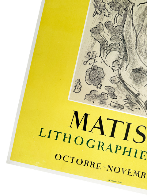 Original Henri Matisse Poster Berggruen & Cie Lithographies Rares, 1954 - Mourlot