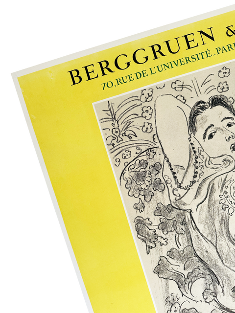 Original Henri Matisse Poster Berggruen & Cie Lithographies Rares - 1954