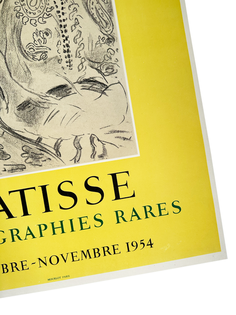 Original Henri Matisse Poster Berggruen & Cie Lithographies Rares, 1954 - Mourlot
