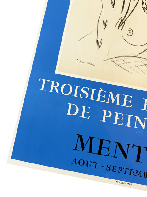 Original Poster By Henri Matisse 1955 - Menton, Printed Mourlot