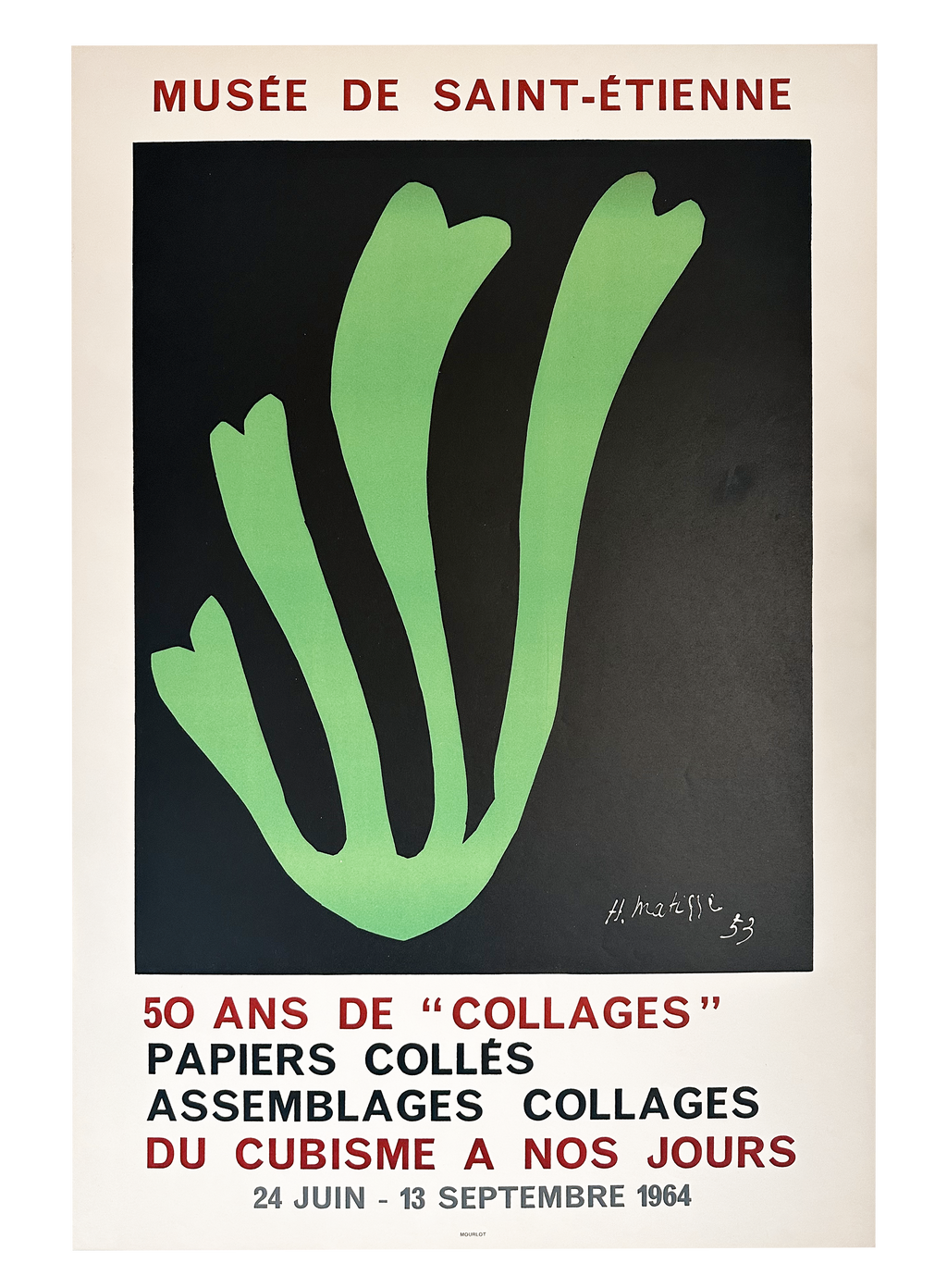 Original Henri Matisse Poster Algue Verte - Musée de Saint Etienne