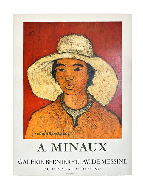 Original Andre Minaux Poster Galerie Bernier, Mourlot - 1957
