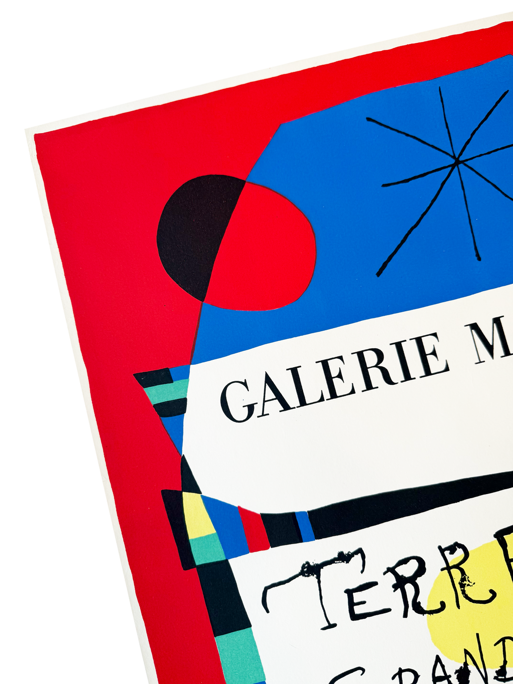 Original Joan Miro Poster Terres de grand feu, 1960 - Mourlot