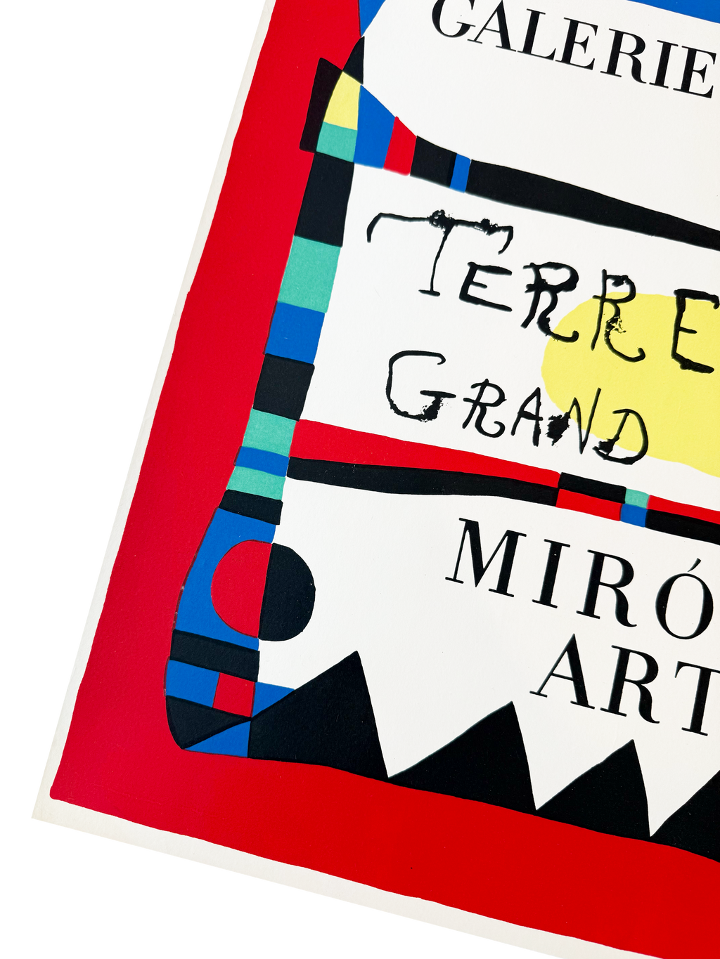 Original Joan Miro Poster Terres de grand feu, 1960 - Mourlot
