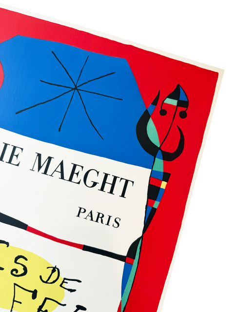 Original Joan Miro Poster Terres de grand feu, 1960 - Mourlot