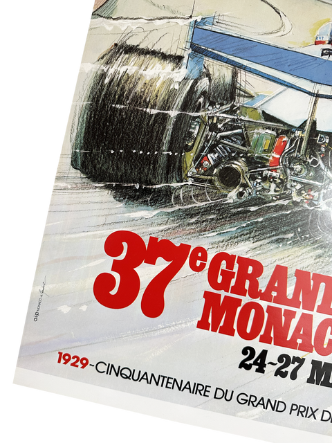 Affiche originale de Formule 1 - Grand Prix Monaco 1979 (numérotée)