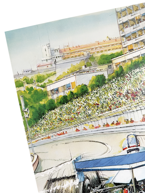 Affiche originale de Formule 1 - Grand Prix Monaco 1979 (numérotée)