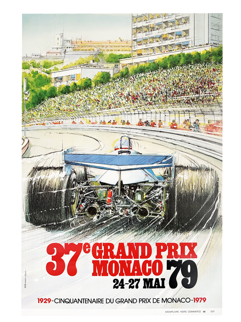Original Formula 1 Poster - Grand Prix Monaco 1979 (numbered)