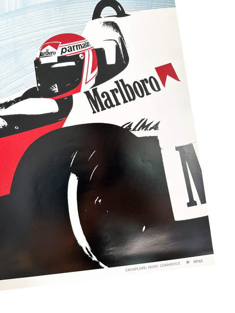 Affiche Originale Formule 1 - Grand Prix Monaco 1985 (numérotée)