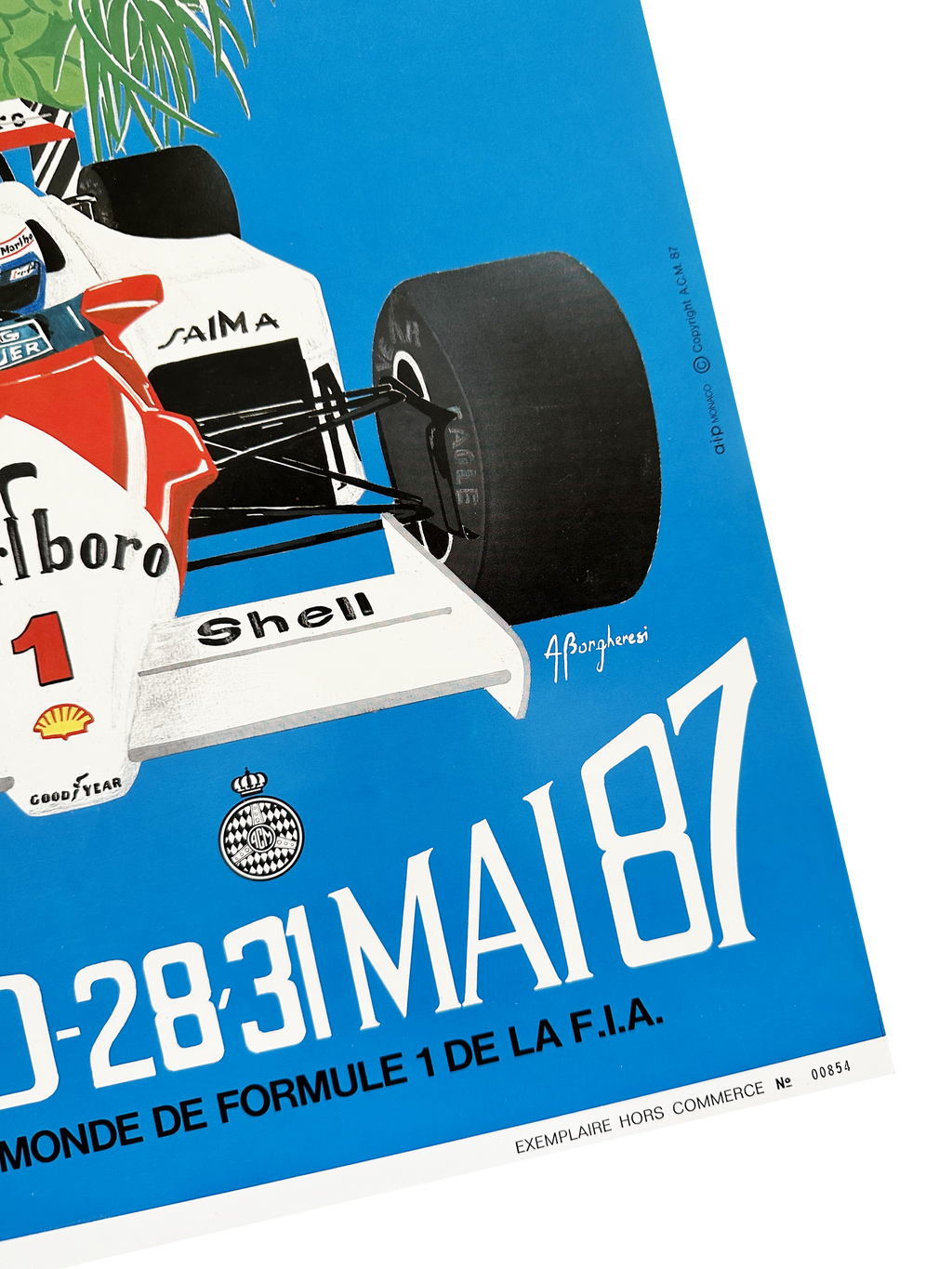 Original Formula 1 Poster - Grand Prix Monaco 1984 (numbered)