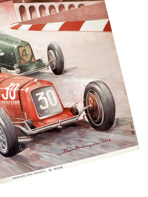 Affiche Originale Formule 1 - Grand Prix Historique Monaco 1997 (numérotée)