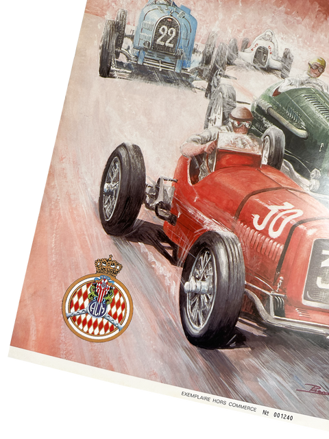 Affiche Originale Formule 1 - Grand Prix Historique Monaco 1997 (numérotée)