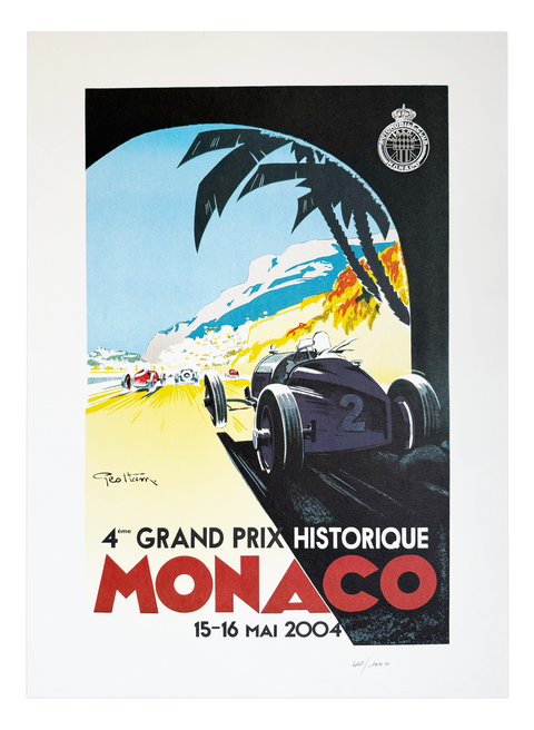 Original Lithographic Poster Monaco Grand Prix Historique 2004, numbered 440/1000 (VIP)