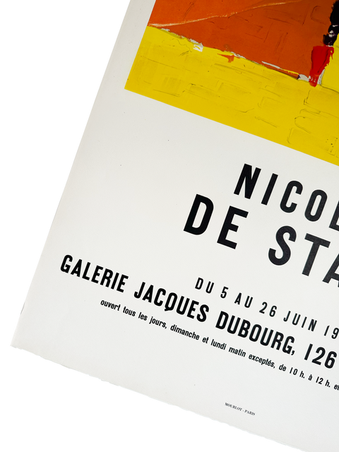 Original Nicolas De Stael Poster Galerie Jacques Dubourg, Mourlot - 1957 (Arch Paper)