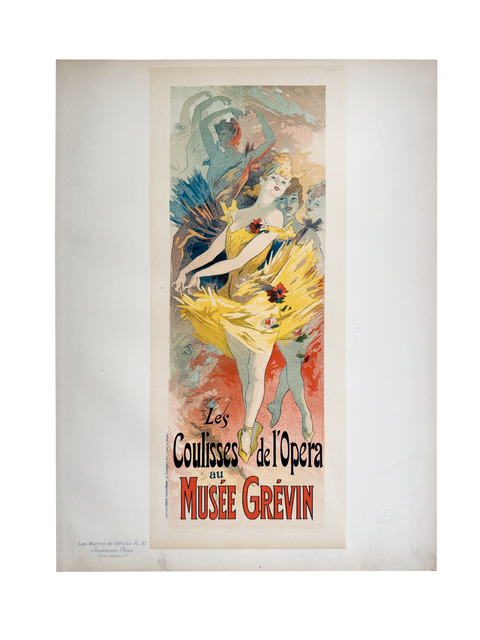 Les coulisses de l'opéra, Cheret - plate 37