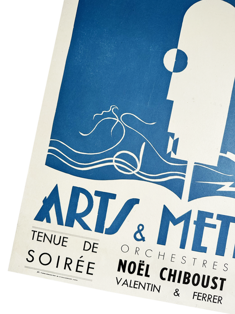 Original Poster Palais D'Orsay BAL, Paris 1952