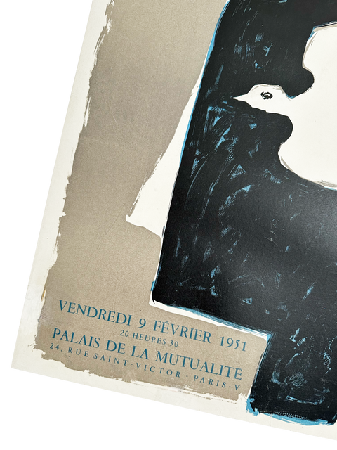 Affiche originale de Paul Colin "Hommage À Picasso" Mourlot, 1951