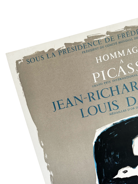 Affiche originale de Paul Colin "Hommage À Picasso" Mourlot, 1951