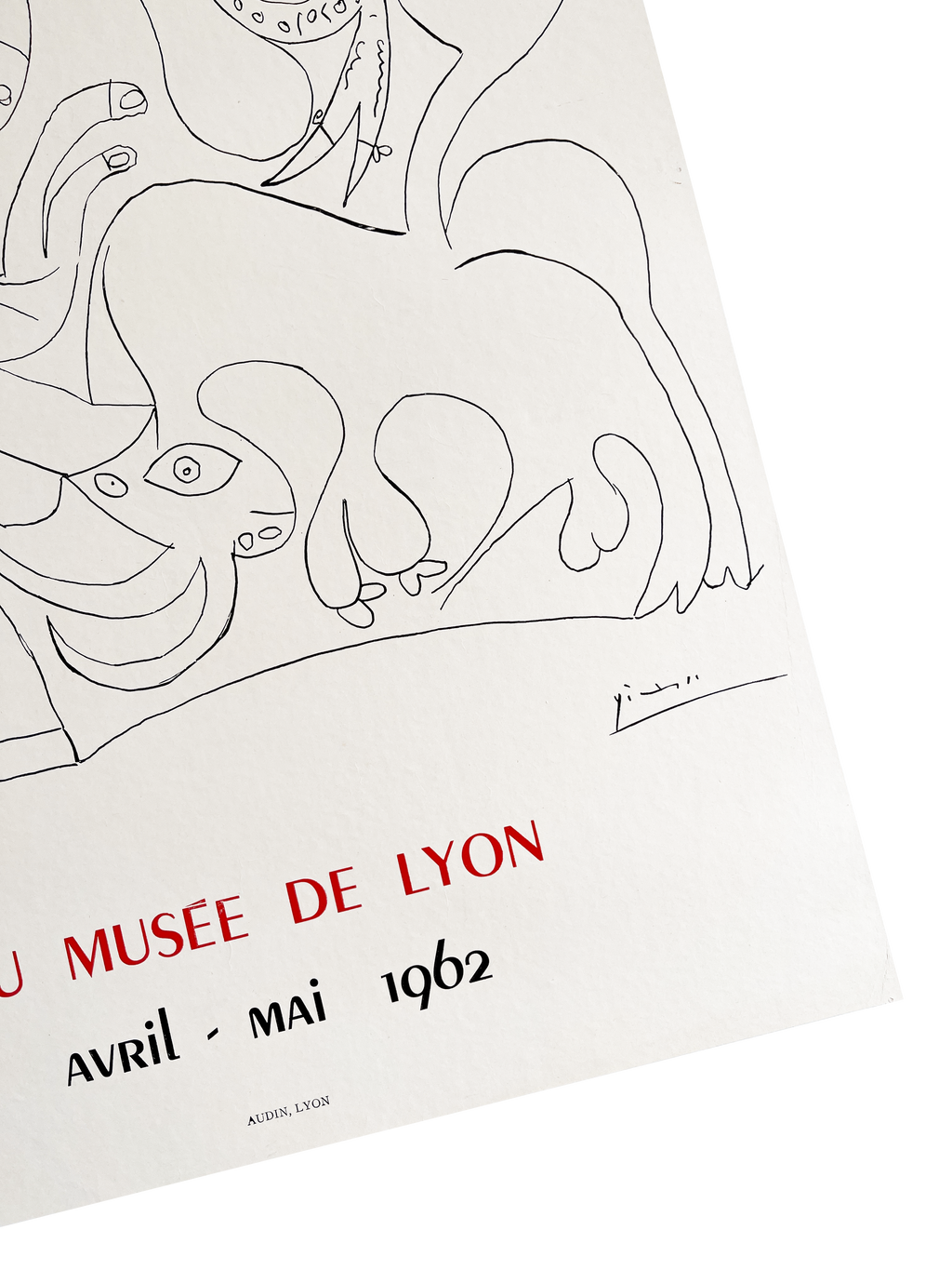 Original Pablo Picasso Poster Gravures - Ceramiques, Musee Lyon