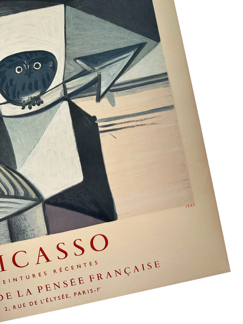 Affiche originale de Pablo Picasso, Maison de la Pensée Française, 1949