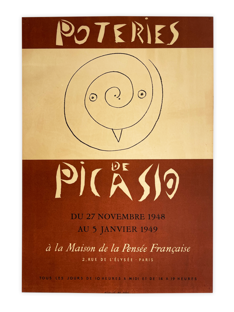 Original Picasso Poster Poteries 1948 Mourlot (Arch Paper)