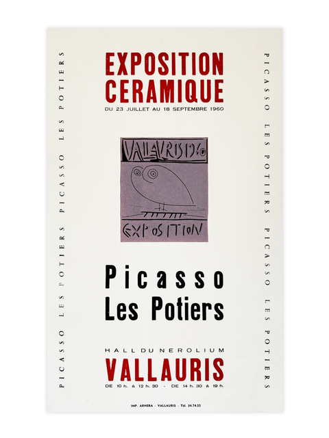 Original Picasso Poster Les Potier Vallauris 1960