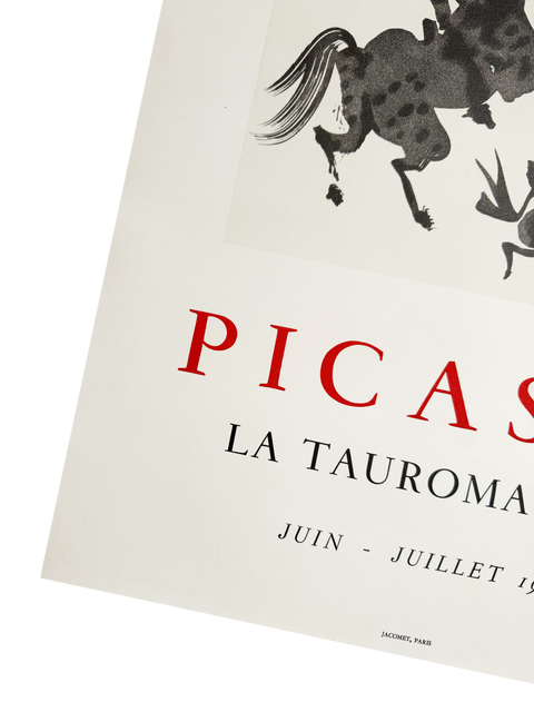Orginal Pablo Picasso Poster Galerie Lucie Weill Tauromaquia, 1960