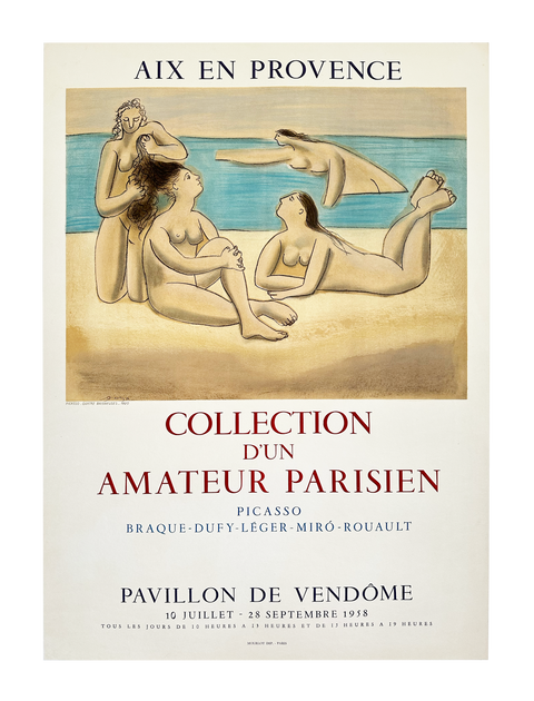 Original Pablo Picasso Poster "Collection d'un Amateur Parisien" Aix en Provence, 1958 - Mourlot