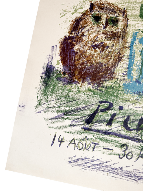 Original Lithographic Poster By Picasso "Galerie 65 Cannes", 1956 - Mourlot