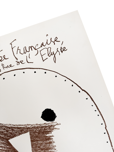 Original Pablo Picasso Poster "Exposition de Céramiques I - Maison de la Pensée Francaise" - Mourlot, 1958