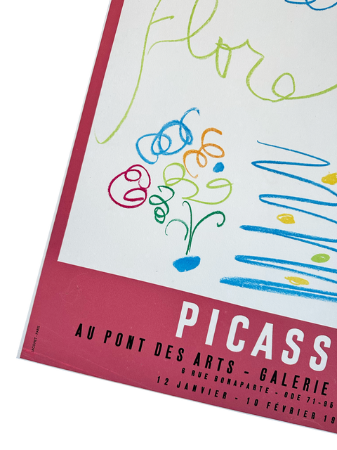 Affiche originale Picasso Faunes et Flore Galerie Lucie Weill, Paris - 1960