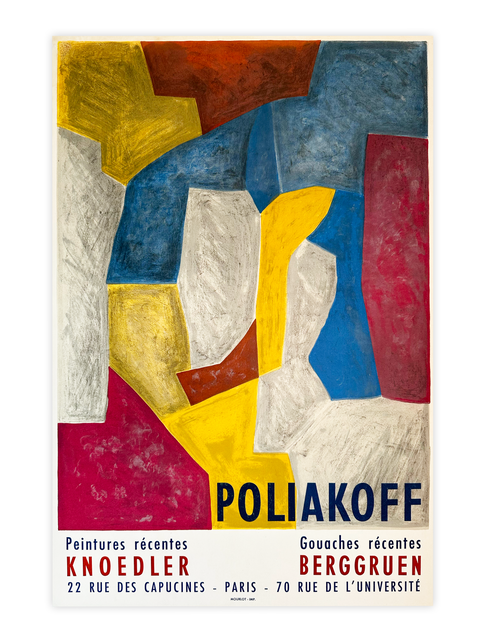 Affiche originale Poliakoff Knoedler - Berggruen, 1959 - Mourlot