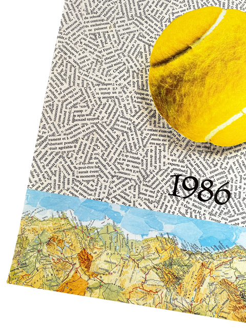 Original Roland Garros Poster 1986 By Jiri Kolar