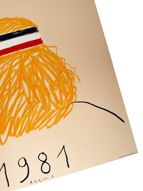 Original Roland Garros Poster 1981 By Eduardo Arroyo