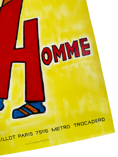 Original Poster Savignac Musée de l'Homme, Palais De Chaillot Paris - 1981
