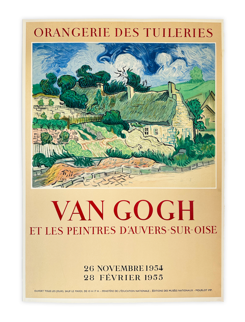 Original Van Gogh Poster Orangerie Des Tuileries 1954 - Mourlot (Arch Paper)