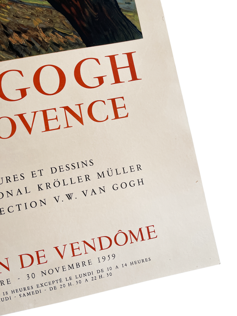 Affiche Originale Van Gogh Aix En Provence - Pavillon De Vendome, 1959