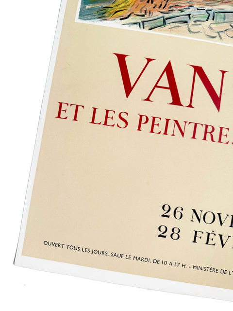 Affiche originale Van Gogh Orangerie des Tuileries 1954 - Mourlot (papier d'art)